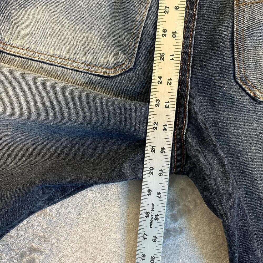 Vintage Y2K Bare Fox Baggy Jeans Mens 36x32 Blue Distressed Fade Denim Skater - Picture 7 of 8